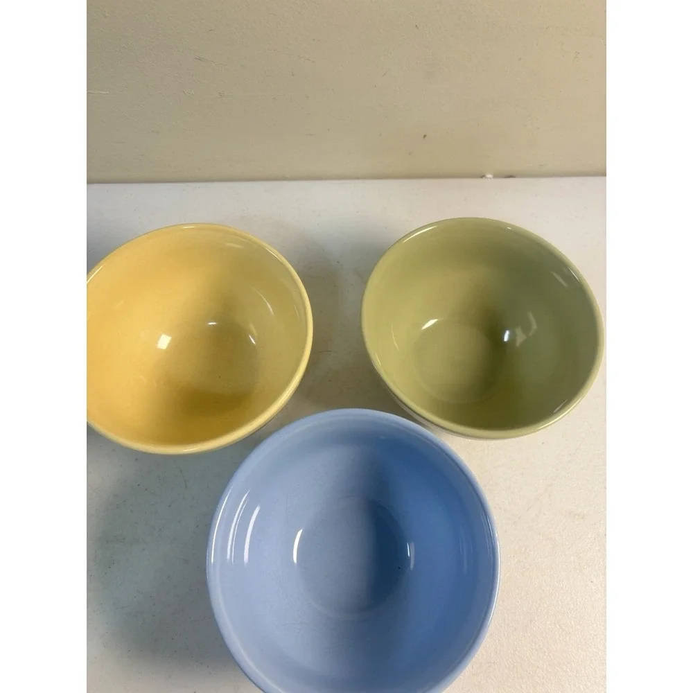 Pottery Barn EASTER EGG BOWLS Pastel Colors 5.5